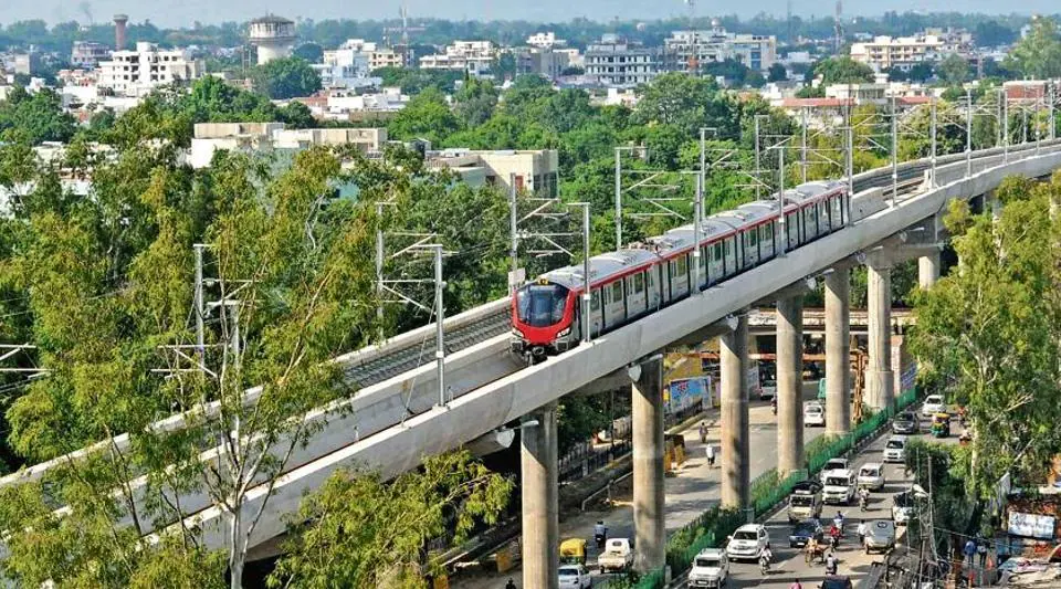 Lucknow Metro Arial View