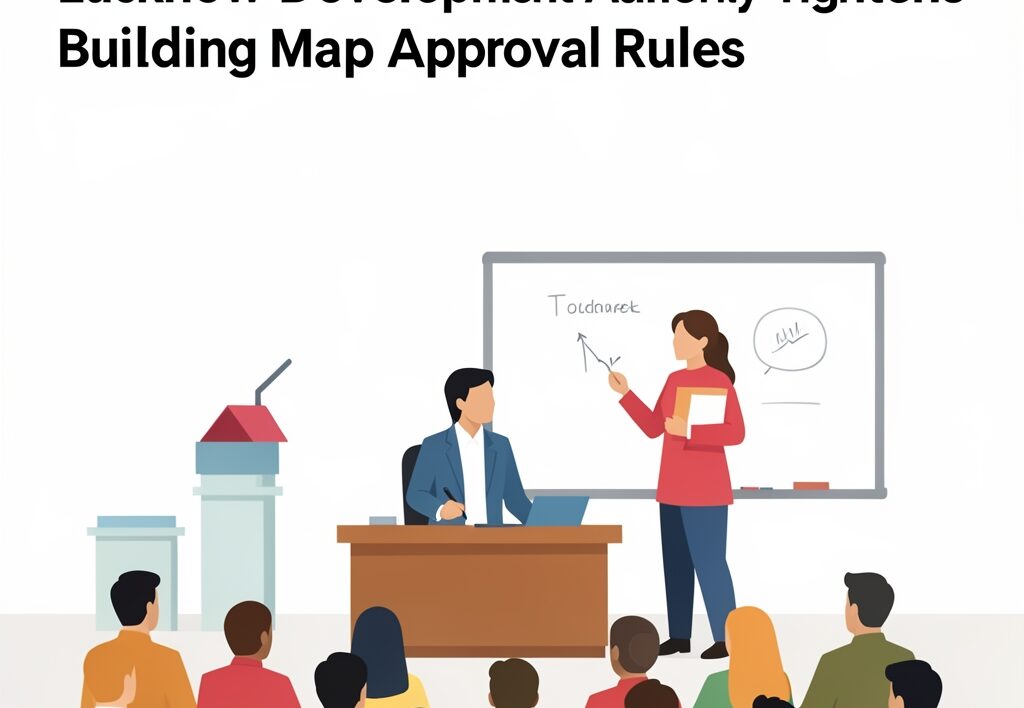 Illustration for LDA fire NOC: LDA Fire NOC Mandate: Lucknow Development Authority Tightens Building Map Approval Rules