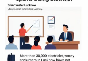 Illustration for smart meter Lucknow: Smart Meter Lucknow Glitch Sparks Billing Blackout