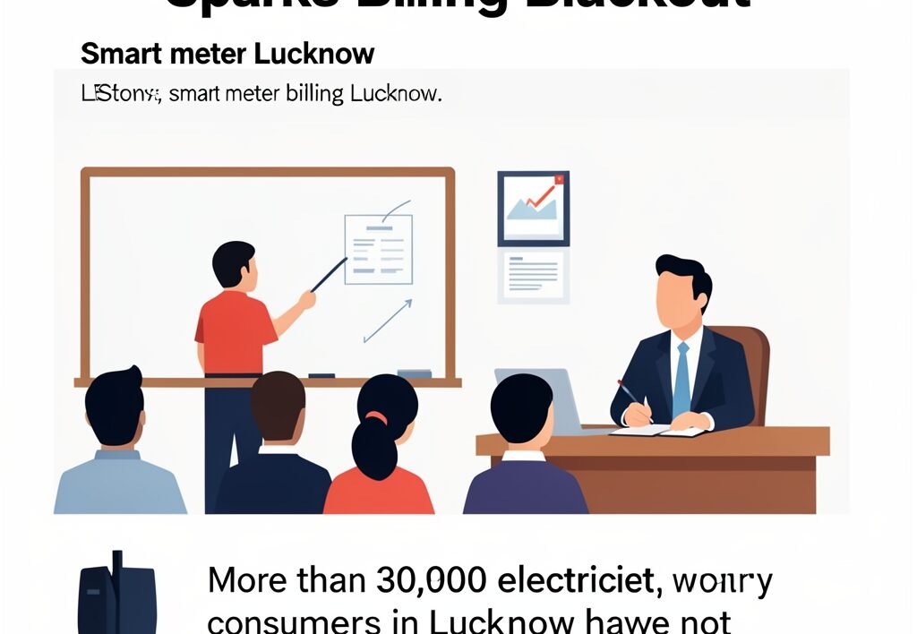 Illustration for smart meter Lucknow: Smart Meter Lucknow Glitch Sparks Billing Blackout
