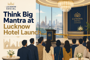 Illustration for Think Big mantra at a Lucknow hotel launch