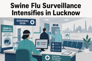 Illustration for swine flu surveillance in Lucknow after health department advisory