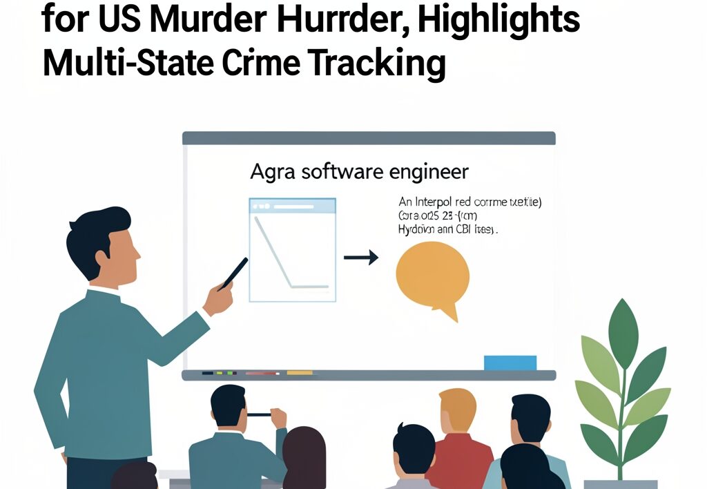 Illustration for Agra software engineer: Agra Software Engineer Arrested for US Murder Highlights Multi-State Crime Tracking
