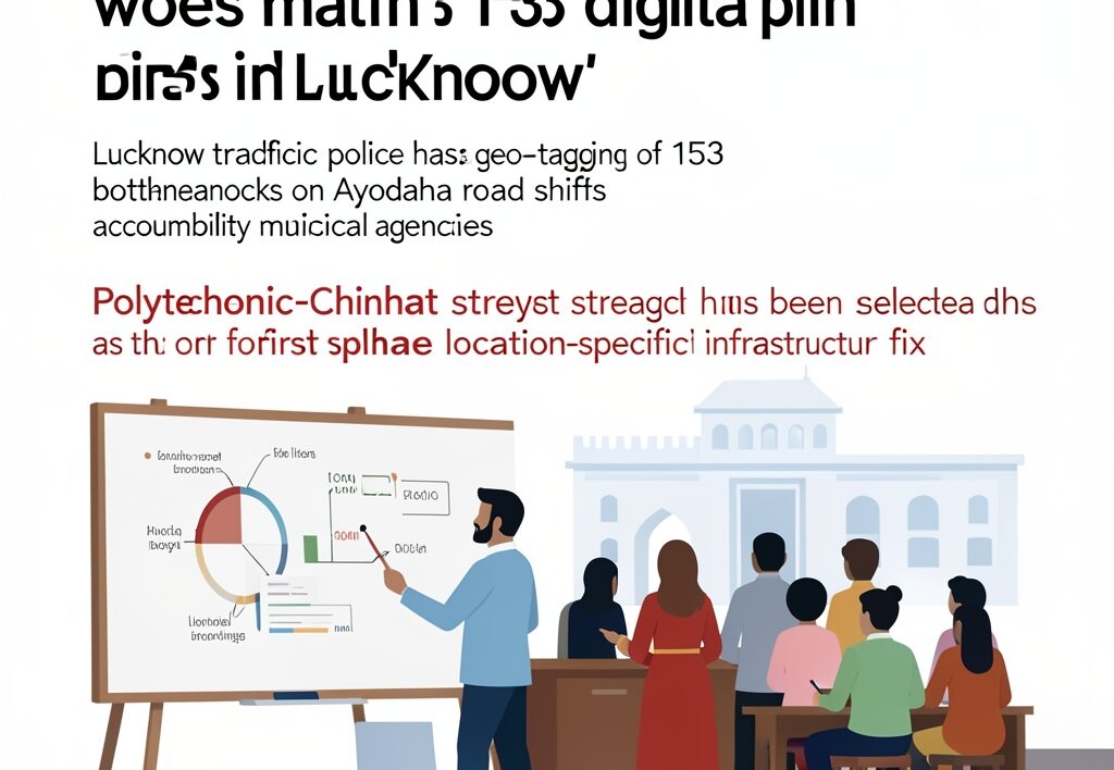 Illustration for Ayodhya road traffic: Ayodhya road traffic woes mapped with 153 digital pins in Lucknow