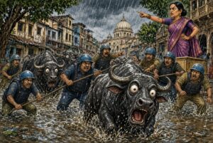 Heavy Police and PAC Deployment Clears Illegal Dairies in Lucknow Para; Nearly 200 Buffaloes Removed After Attack on Team