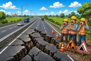 Fresh Defects Surface on Lucknow-Kanpur Expressway Raising Safety Concerns