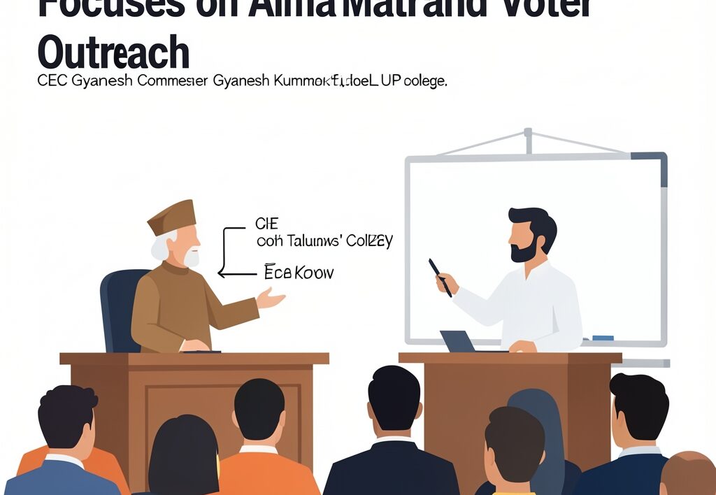CEC Gyanesh Kumar Lucknow Visit Focuses on Alma Mater and Voter Outreach