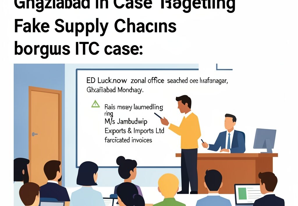 ED Raids Muzaffarnagar and Ghaziabad in Bogus ITC Case Targeting Fake Supply Chains