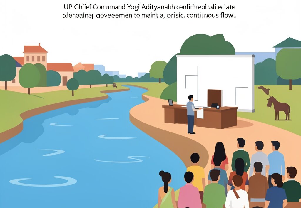 Illustration for Gomti river cleaning: Gomti River Cleaning Set for Year-End Completion in Lucknow