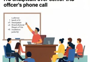 Illustration for Gonda land dispute: Gonda land dispute draws Allahabad HC scrutiny over senior IAS officer’s phone call