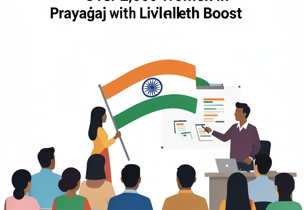 Illustration for Har Ghar Tiranga: Har Ghar Tiranga Drive Empowers Over 2,000 Women in Prayagraj with Livelihood Boost