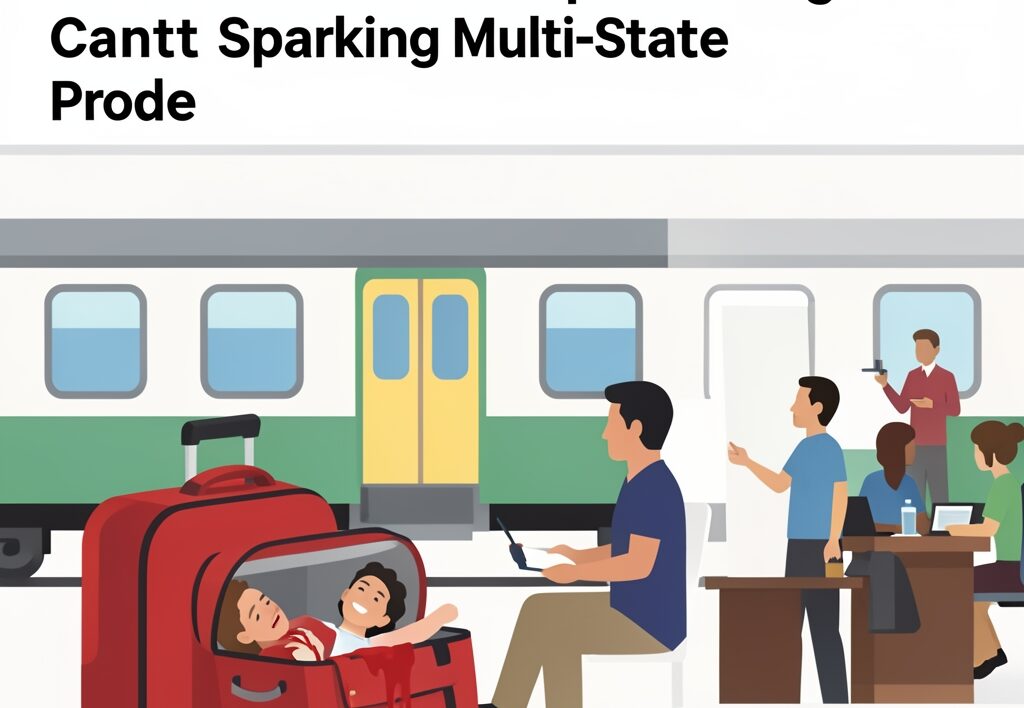 Illustration for Tamil Nadu Express: Human Remains Found in Trolley Bag on Tamil Nadu Express at Agra Cantt Sparking Multi-State Probe