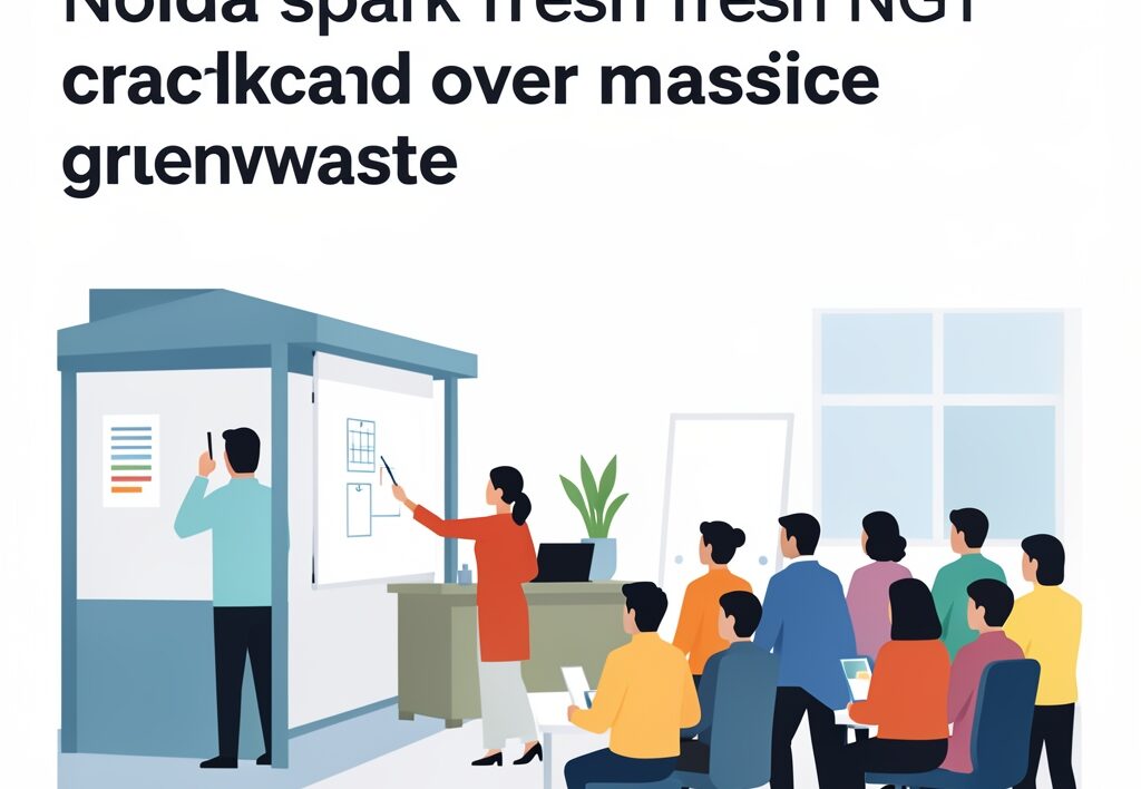 Illustration for Illegal vehicle washing centres: Illegal vehicle washing centres in Noida spark fresh NGT crackdown over massive groundwater waste