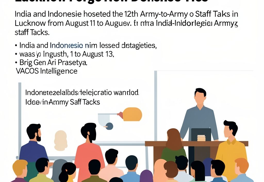 Illustration for India Indonesia Army Talks: India Indonesia Army Talks in Lucknow Forge New Defence Ties