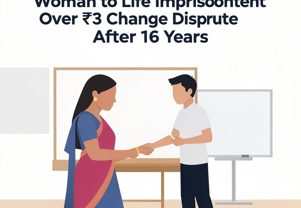 Illustration for Kanpur Dehat court: Kanpur Dehat Court Sentences Woman to Life Imprisonment Over ₹3 Change Dispute After 16 Years