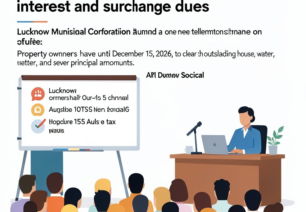 Illustration for LMC property tax OTS scheme: LMC property tax OTS scheme launches in Lucknow to waive interest and surcharge dues
