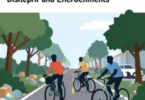 Illustration for Lucknow cycle tracks: Lucknow Cycle Tracks Collapsing Under Disrepair and Encroachments