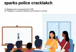 Illustration for Lucknow school vlogger: Lucknow school vlogger booked after unauthorized shoot sparks police crackdown