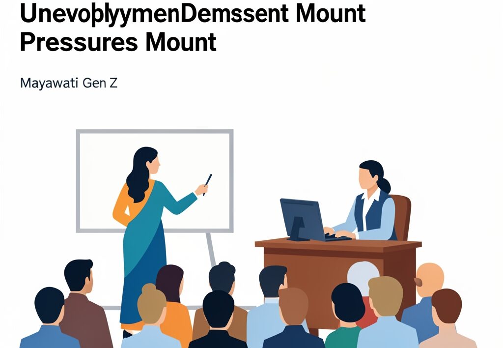 Illustration for Mayawati Gen Z: Mayawati Gen Z Appeal Shakes Up Uttar Pradesh Politics As Youth Unemployment Pressures Mount
