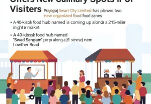 Illustration for Prayagraj food hubs: Prayagraj Food Hubs Expansion Offers New Culinary Spots for UP Visitors