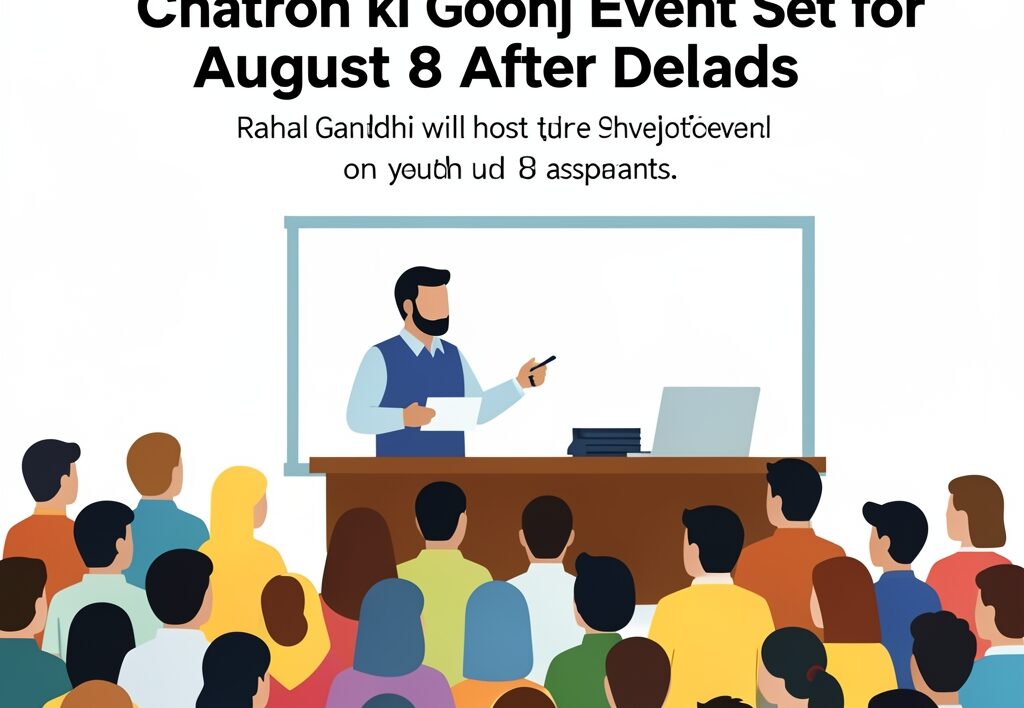 Illustration for Rahul Gandhi Prayagraj: Rahul Gandhi Prayagraj: Chhatron ki Goonj Event Set for August 8 After Delays