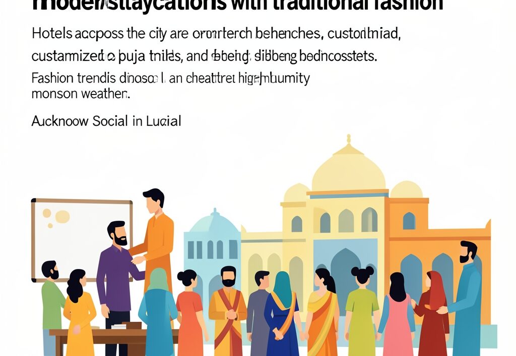 Illustration for Raksha Bandhan celebrations in Lucknow: Raksha Bandhan celebrations in Lucknow combine modern staycations with traditional fashion