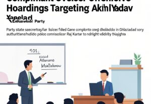 Illustration for Samajwadi Party: Samajwadi Party Files Police Complaint Over Offensive Hoardings Targeting Akhilesh Yadav