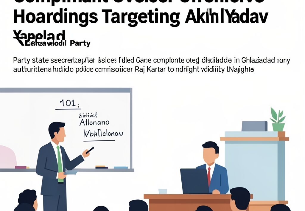 Illustration for Samajwadi Party: Samajwadi Party Files Police Complaint Over Offensive Hoardings Targeting Akhilesh Yadav