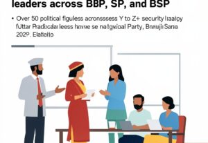 Illustration for UP elections 2027: UP Elections 2027: Bullet-proof jackets issued to top leaders across BJP, SP, and BSP