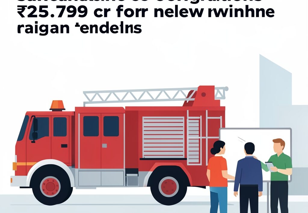 Illustration for UP fire fleet upgrade: UP fire fleet upgrade: State sanctions ₹25.79 cr for new tenders