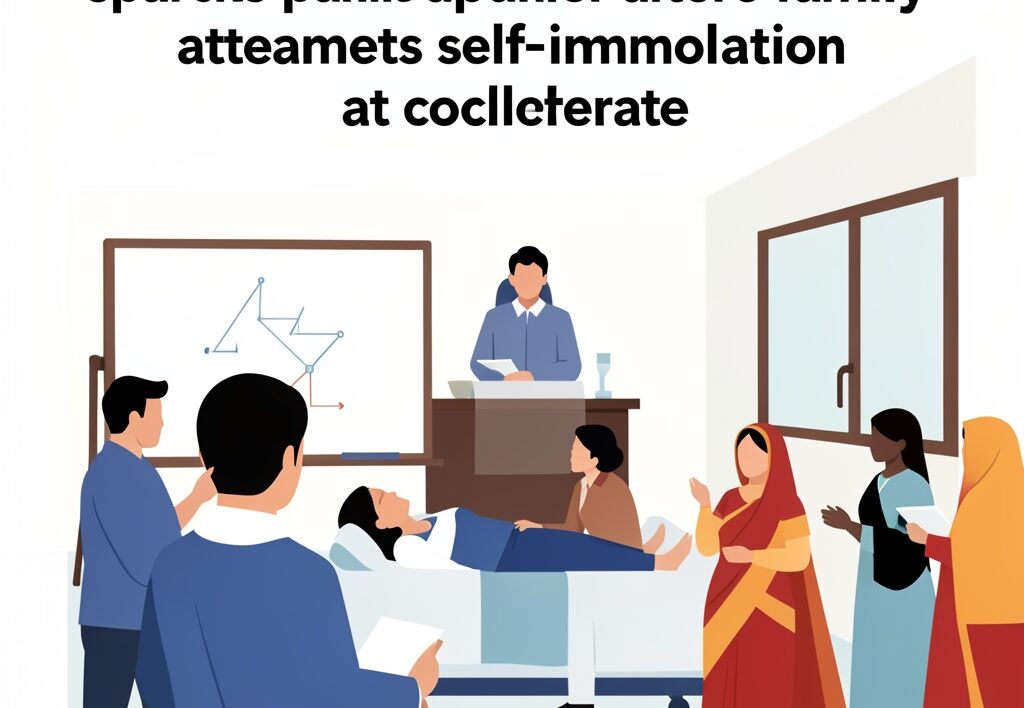 Illustration for Uttar Pradesh hospital: Uttar Pradesh hospital tragedy sparks panic after family attempts self-immolation at collectorate
