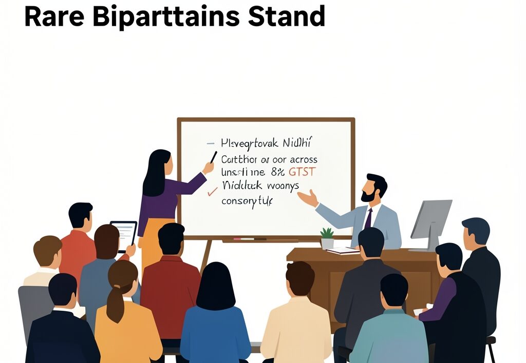 Illustration for Vidhayak Nidhi GST exemption: Vidhayak Nidhi GST Exemption Demand Pushes UP Legislators Into Rare Bipartisan Stand