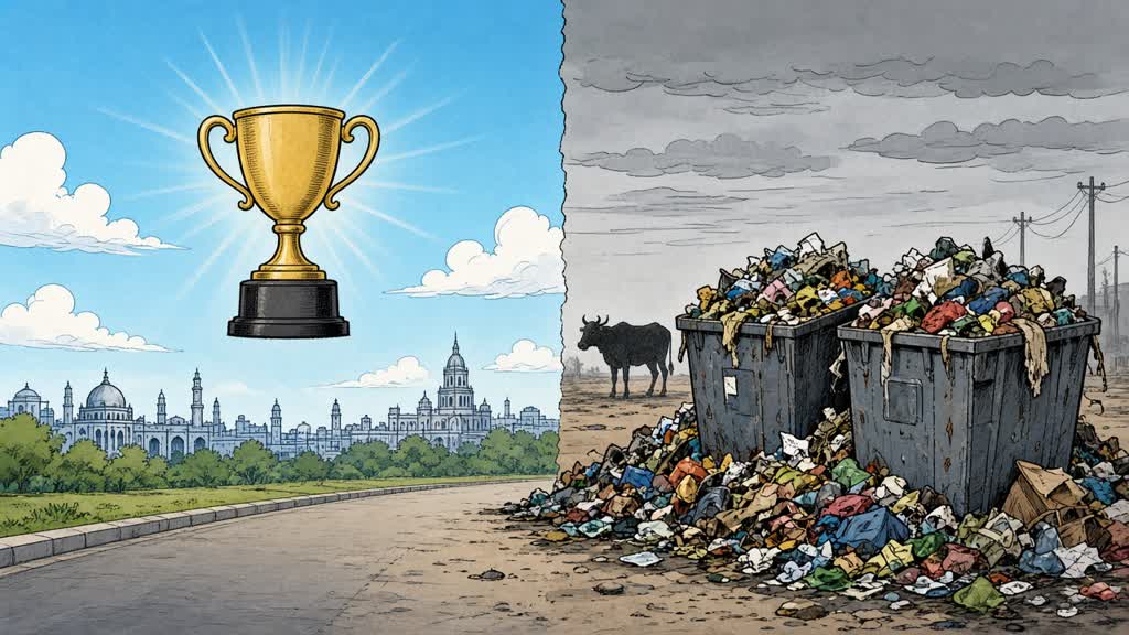 Lucknow Air Gets Cleaner, But Garbage Still Piles Up Across the City