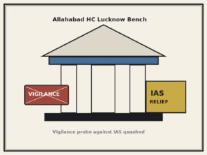 Allahabad HC quashes vigilance probe IAS editorial cartoon