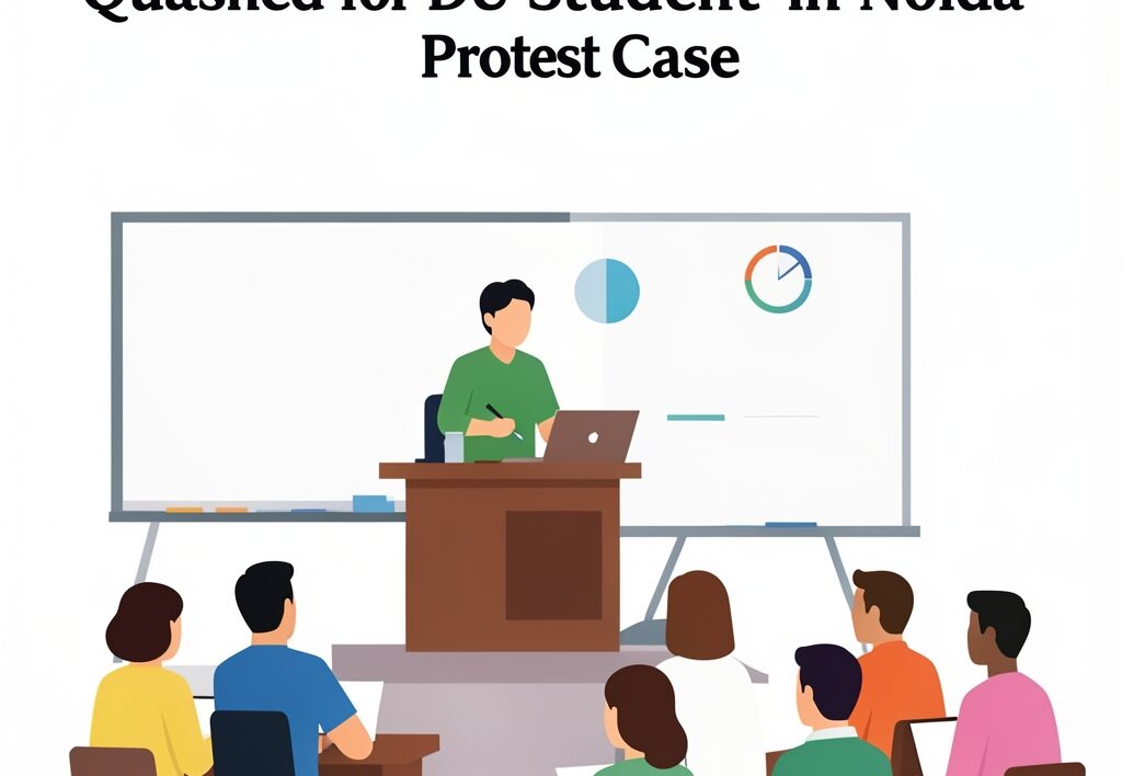 Illustration for Allahabad HC NSA detention: Allahabad HC NSA Detention Quashed for DU Student in Noida Protest Case