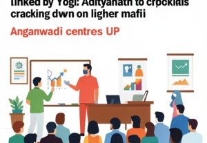 Illustration for Anganwadi centres UP: Anganwadi centres UP transformation linked by Yogi Adityanath to cracking down on liquor mafia
