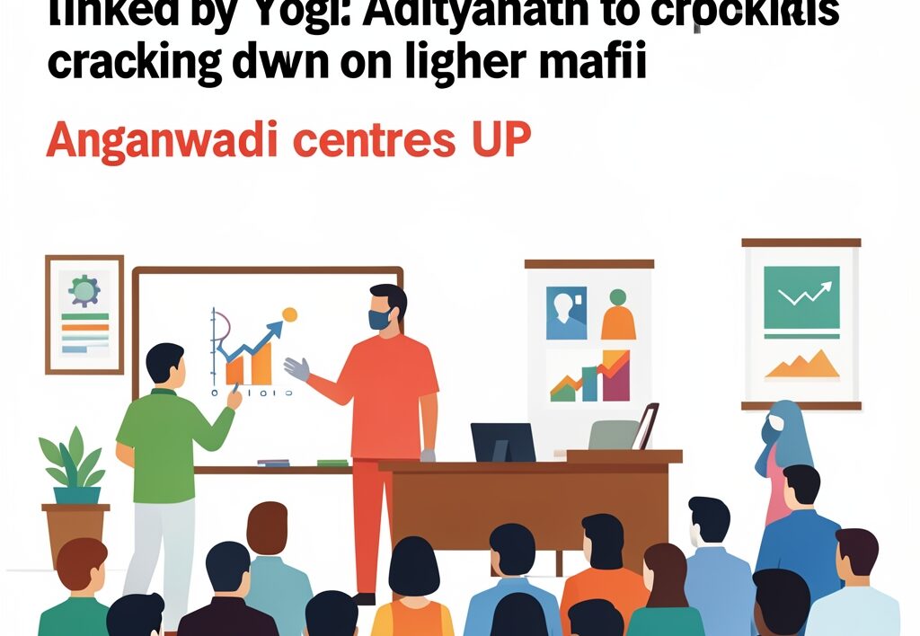 Illustration for Anganwadi centres UP: Anganwadi centres UP transformation linked by Yogi Adityanath to cracking down on liquor mafia