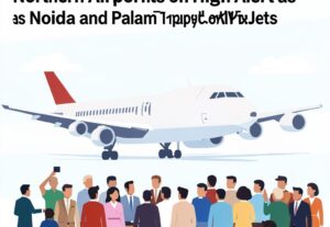 Illustration for BRICS Summit air traffic: BRICS Summit Air Traffic Puts Northern Airports on High Alert as Noida and Palam Tapped for VIP Jets