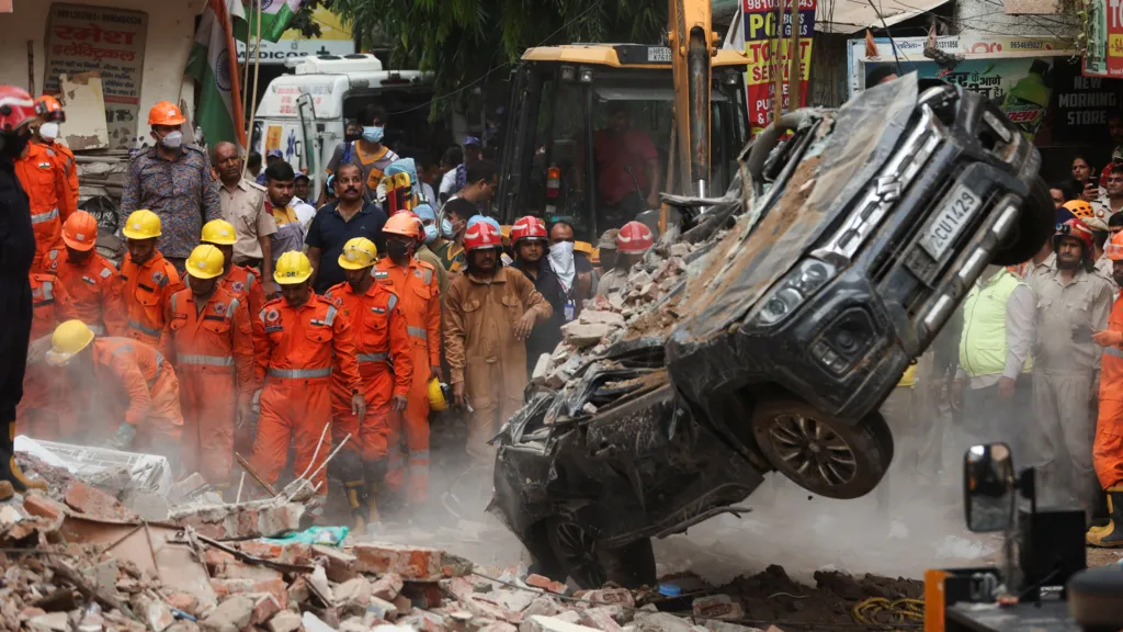 Delhi Satya Niketan Boys PG Collapse: At Least One Dead, Dozens Feared Trapped
