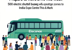 Illustration for Electric Buses: Electric Buses in Greater Noida Prepare to Move UPITS Visitors This Week