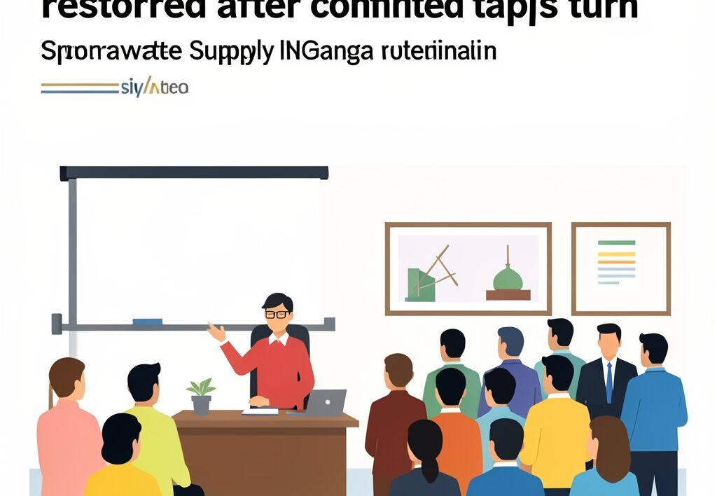 Illustration for Ganga water supply Noida: Ganga water supply Noida Sector 94 restored after taps turn contaminated