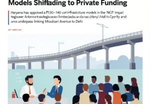 Illustration for Gurugram flyover plan: Gurugram Flyover Plan Cleared: Why Uttar Pradesh Infrastructure Models Are Shifting to Private Funding