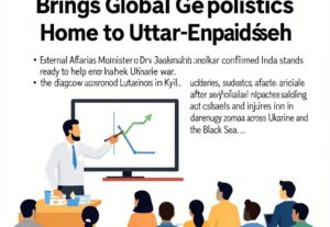 Illustration for India Ukraine war diplomacy: India Ukraine War Diplomacy Brings Global Geopolitics Home to Uttar Pradesh