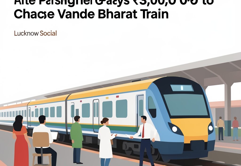 Illustration for Lucknow auto driver: Lucknow Auto Driver Arrested After Passenger Pays ₹3,000 to Chase Vande Bharat Train