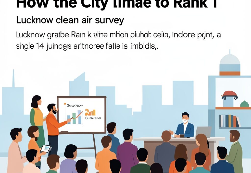 Illustration for Lucknow clean air survey: Lucknow Clean Air Survey: How the City Climbed to Rank 1