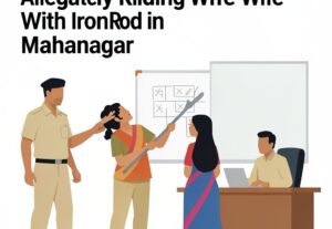 Illustration for Lucknow cop arrested: Lucknow Cop Arrested for Allegedly Killing Wife With Iron Rod in Mahanagar