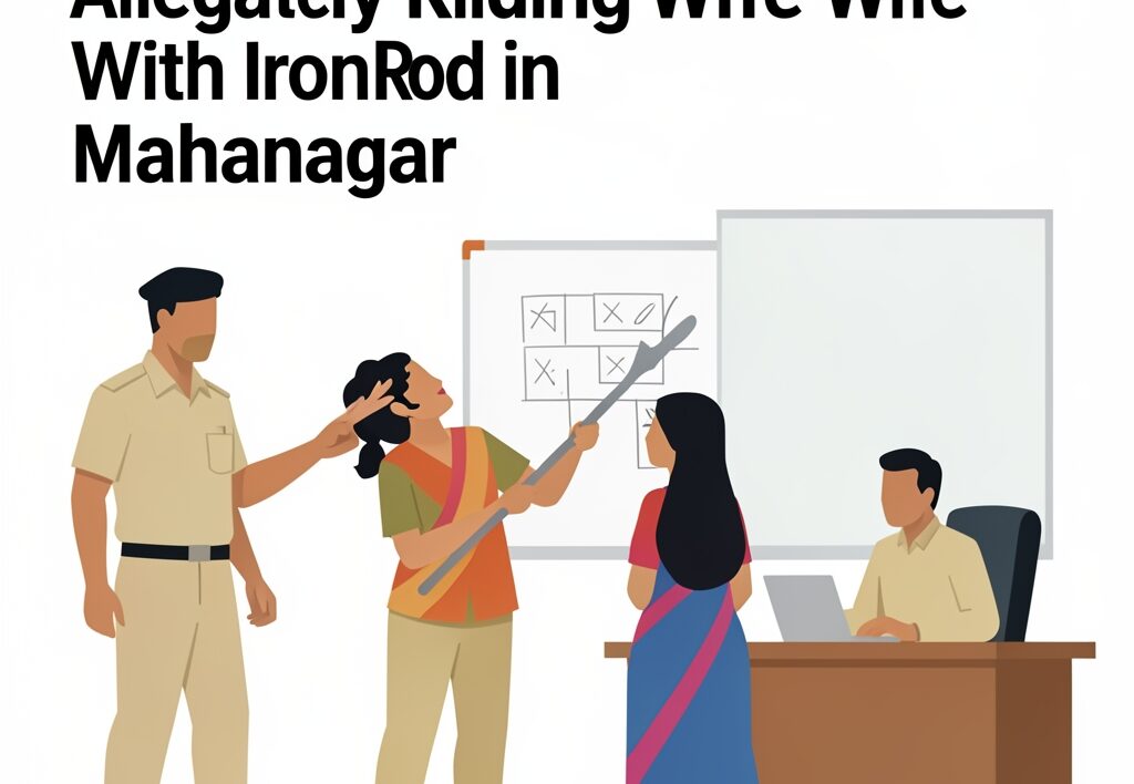 Illustration for Lucknow cop arrested: Lucknow Cop Arrested for Allegedly Killing Wife With Iron Rod in Mahanagar