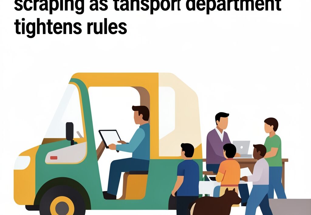 Illustration for Lucknow e-rickshaws: Lucknow e-rickshaws face mass scrapping as transport department tightens rules