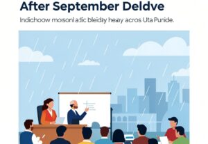 Illustration for Lucknow monsoon rain: Lucknow Monsoon Rain Erases Seasonal Deficit After September Deluge