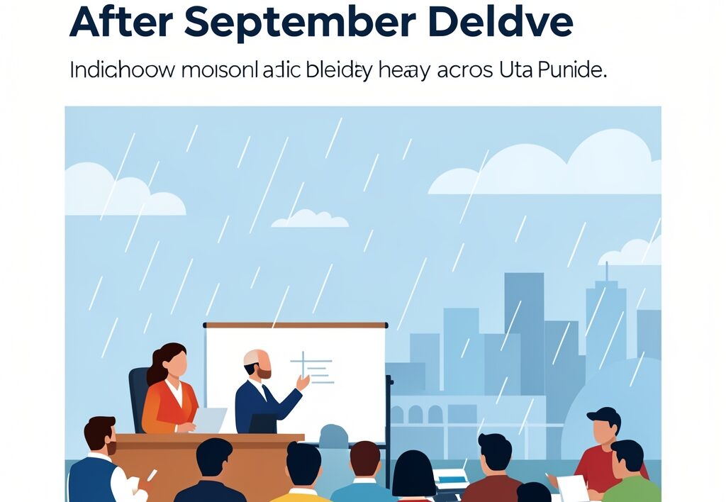 Illustration for Lucknow monsoon rain: Lucknow Monsoon Rain Erases Seasonal Deficit After September Deluge